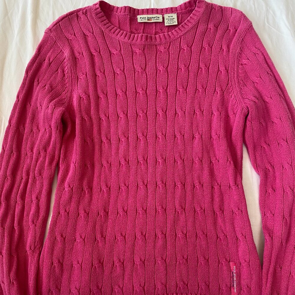 Polo Jeans Co. Ralph Lauren Size M Cable Knit Sweater